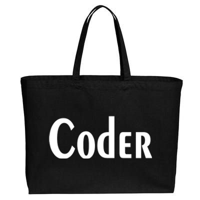 Coder Cotton Canvas Jumbo Tote