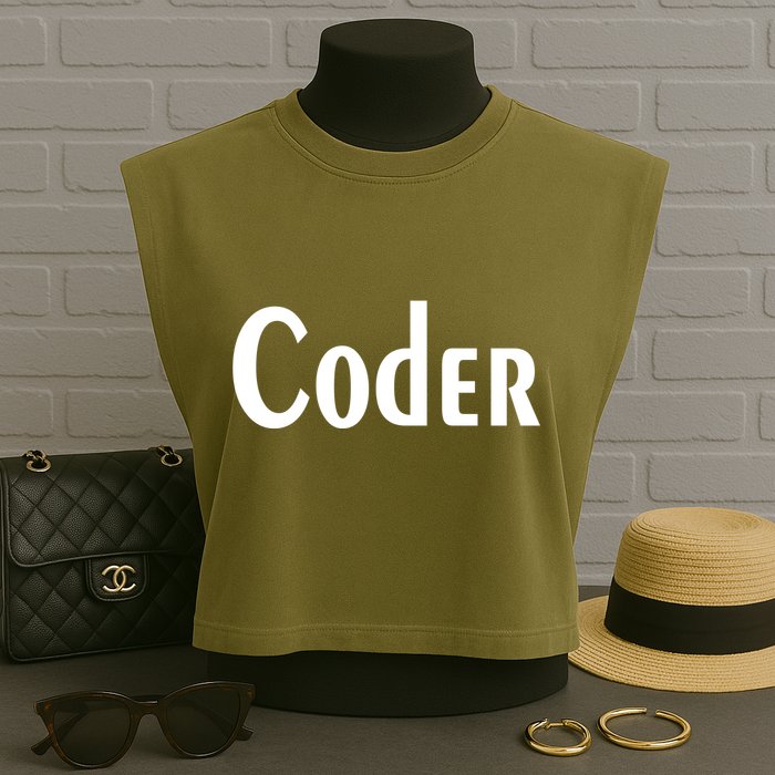 Coder Garment-Dyed Women's Muscle Tee