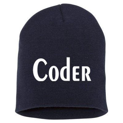 Coder Short Acrylic Beanie