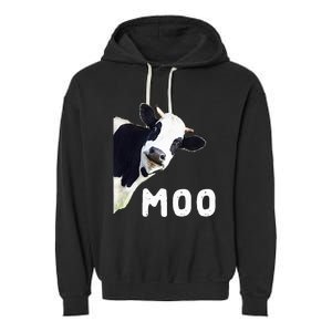 Cow Garment-Dyed Fleece Hoodie