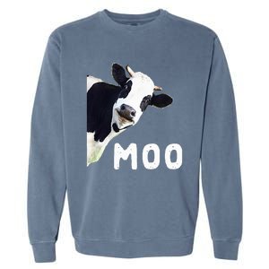 Cow Garment-Dyed Sweatshirt