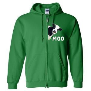 Cow Full Zip Hoodie