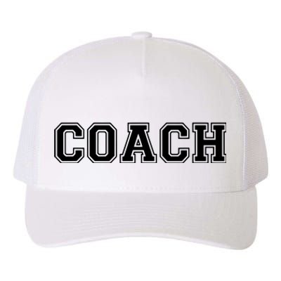 Coach Yupoong Adult 5-Panel Trucker Hat