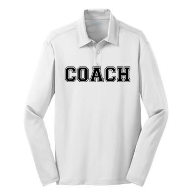 Coach Silk Touch Performance Long Sleeve Polo