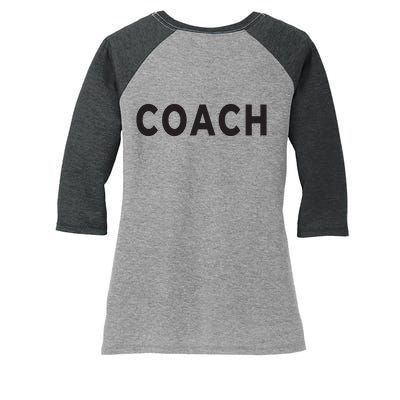 Coach Women's Tri-Blend 3/4-Sleeve Raglan Shirt