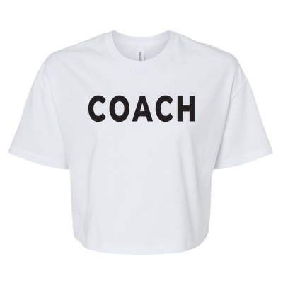 Coach Bella+Canvas Jersey Crop Tee