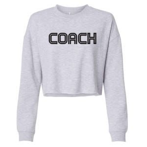 Coach Cropped Pullover Crew