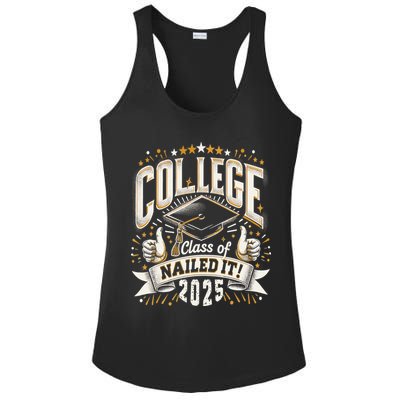 College Class Of 2025 Nailed It Graduation Senior Ladies PosiCharge Competitor Racerback Tank