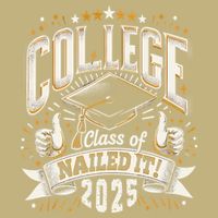 College Class Of 2025 Nailed It Graduation Senior Cooling Performance Crew T-Shirt