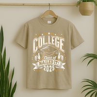 College Class Of 2025 Nailed It Graduation Senior T-Shirt