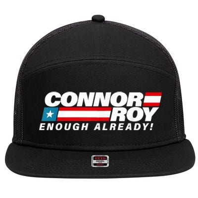 ConnorRoyEnoughAlreadyFlag 7 Panel Mesh Trucker Snapback Hat