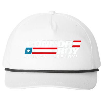 ConnorRoyEnoughAlreadyFlag Snapback Five-Panel Rope Hat