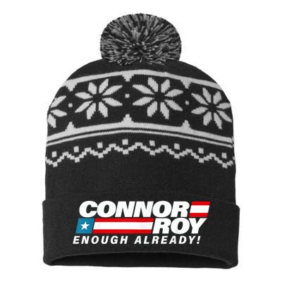 ConnorRoyEnoughAlreadyFlag USA-Made Snowflake Beanie