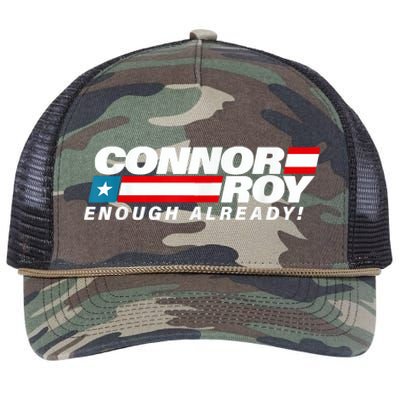 ConnorRoyEnoughAlreadyFlag Retro Rope Trucker Hat Cap