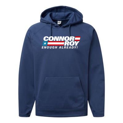 ConnorRoyEnoughAlreadyFlag Performance Fleece Hoodie