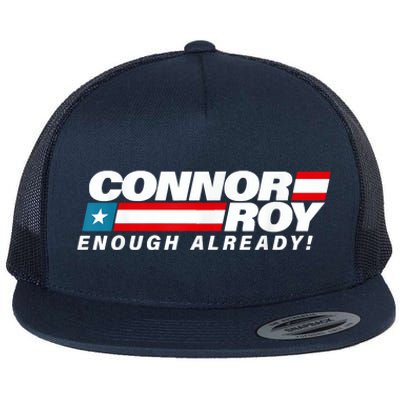 ConnorRoyEnoughAlreadyFlag Flat Bill Trucker Hat