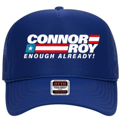 ConnorRoyEnoughAlreadyFlag High Crown Mesh Back Trucker Hat