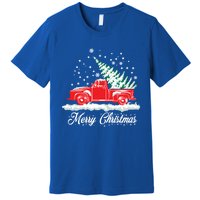 Christmas Classic Old Red Truck Vintage Pick Up Xmas Tree Gift Premium T-Shirt