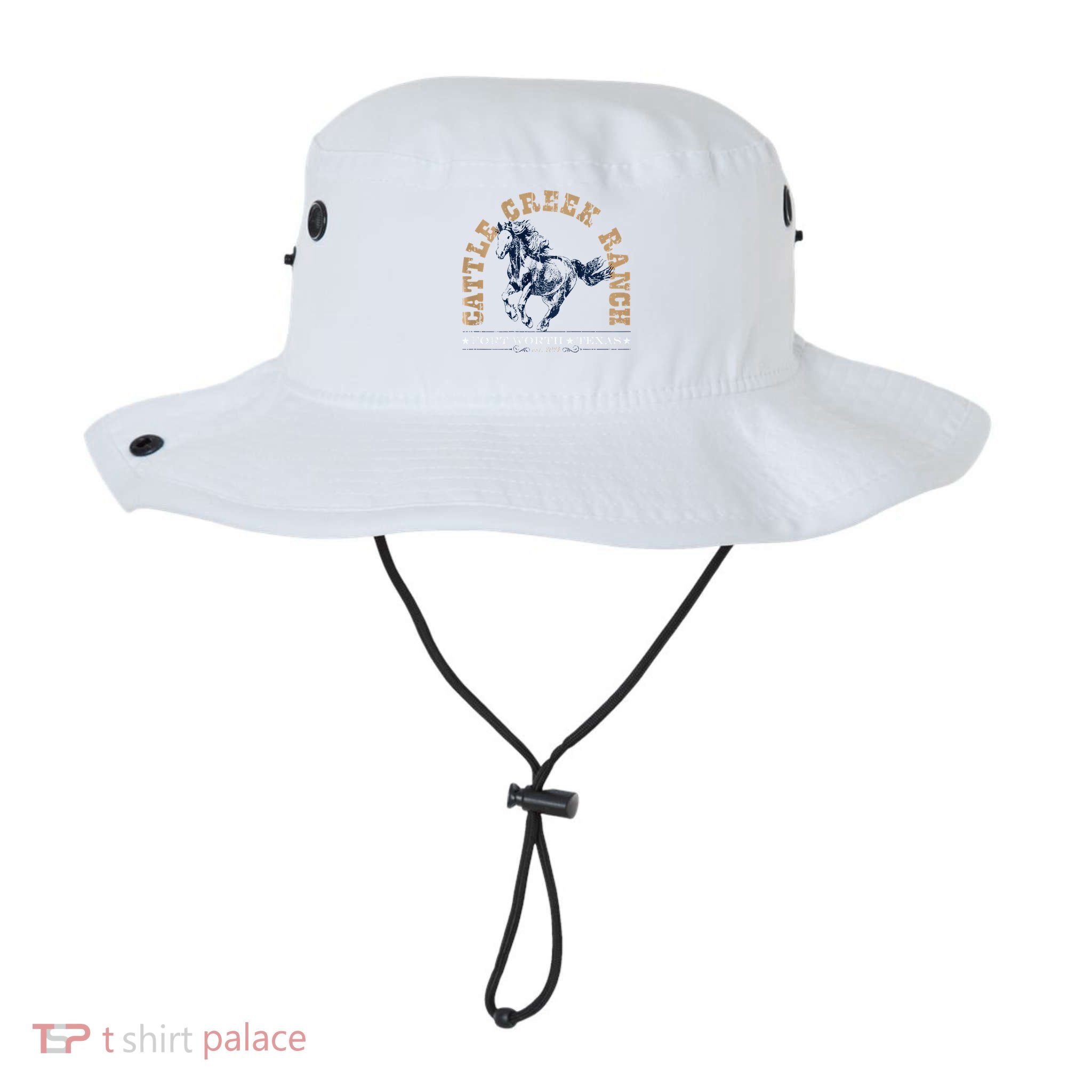 Cattle Creek Original Ranching Wild Horse Logo Bucket Hat