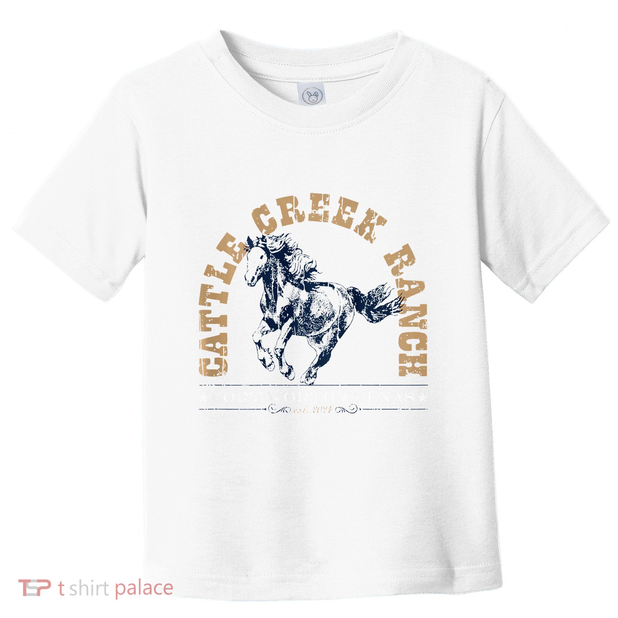 Cattle Creek Original Ranching Wild Horse Logo Toddler T-Shirt
