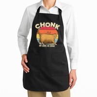Chonk Cat Oh Lawd He Comin Funny Cat Meme Vintage Style Apron