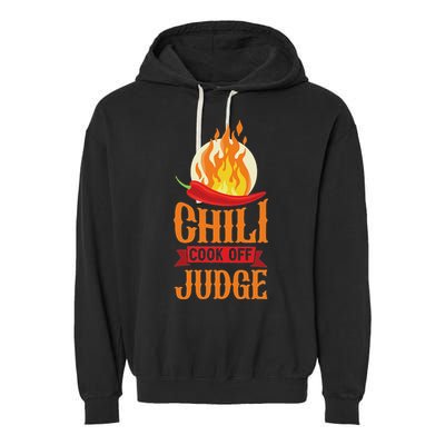 Chili Cook Off Judge Red Chili Garment-Dyed Fleece Hoodie