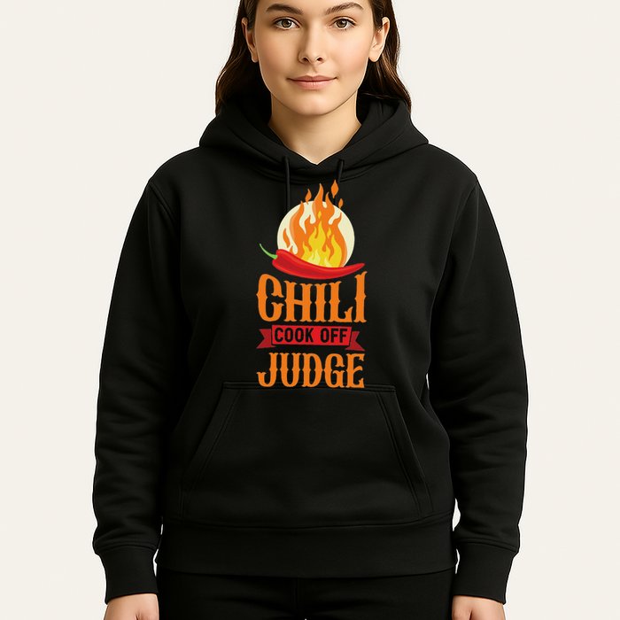 Chili Cook Off Judge Red Chili Hoodie