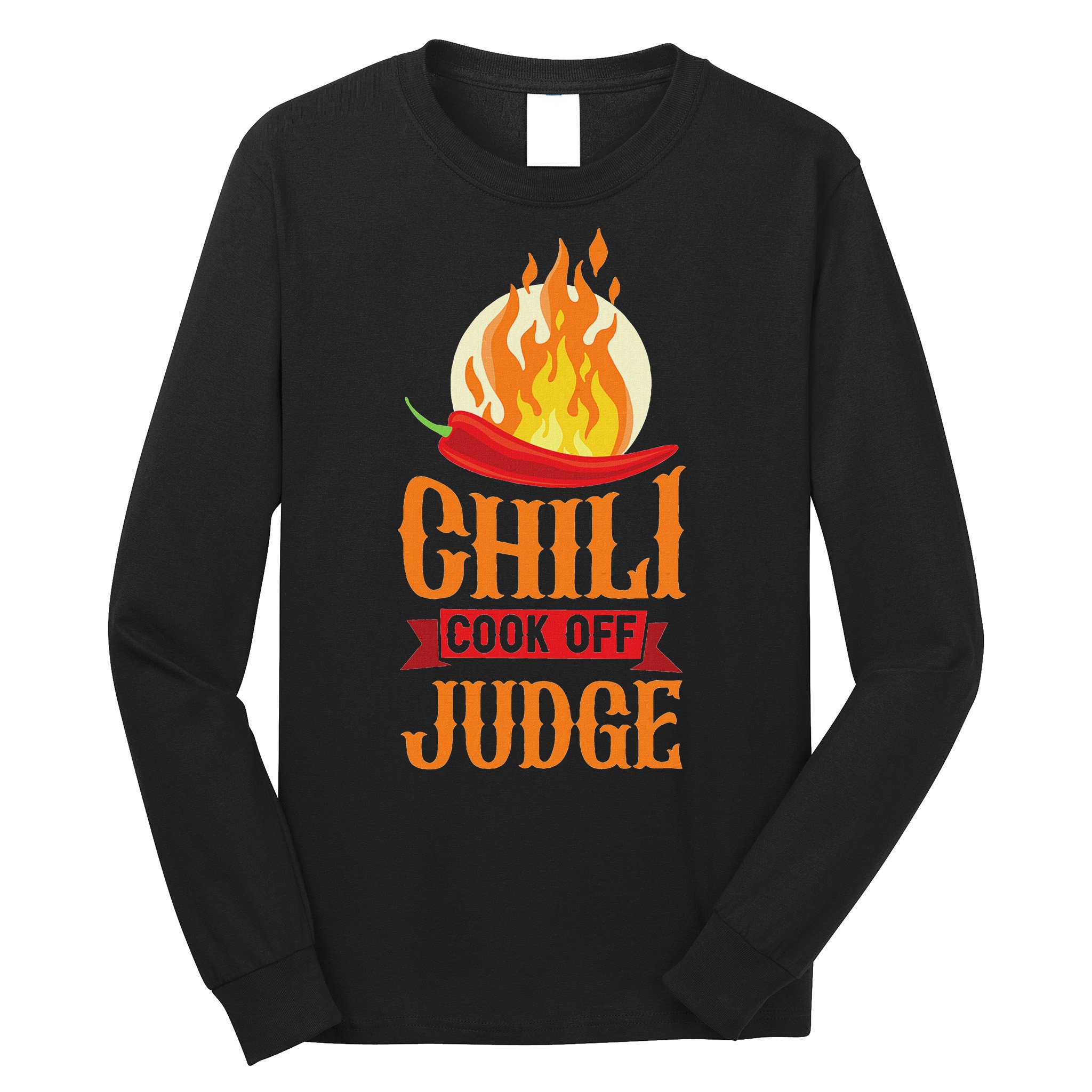 Chili Cook Off Judge Red Chili Long Sleeve Shirt