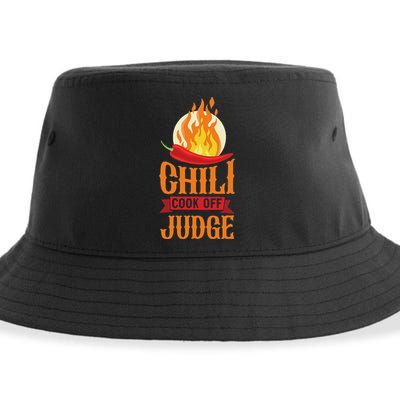 Chili Cook Off Judge Red Chili Sustainable Bucket Hat