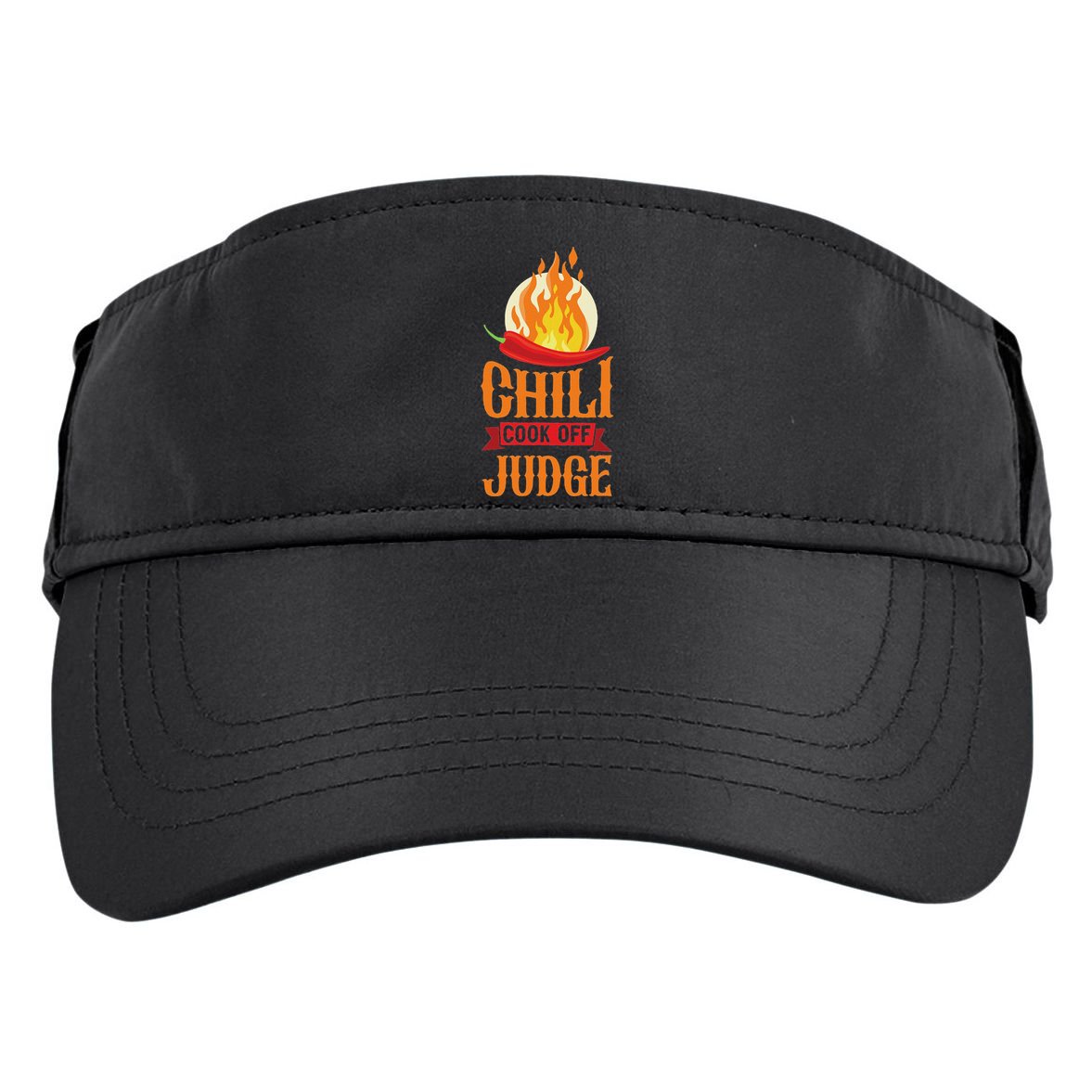 Chili Cook Off Judge Red Chili Adult Drive Performance Visor