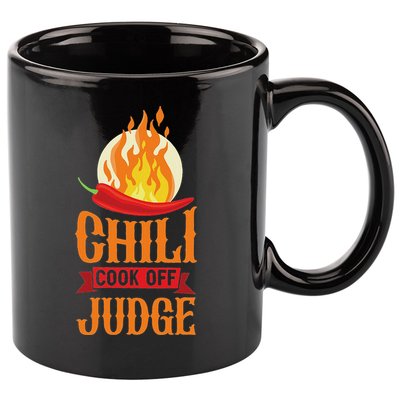 Chili Cook Off Judge Red Chili 11oz C Handle Ceramic Mug
