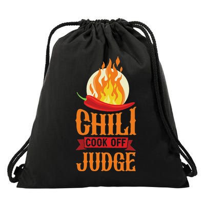 Chili Cook Off Judge Red Chili Drawstring Bag