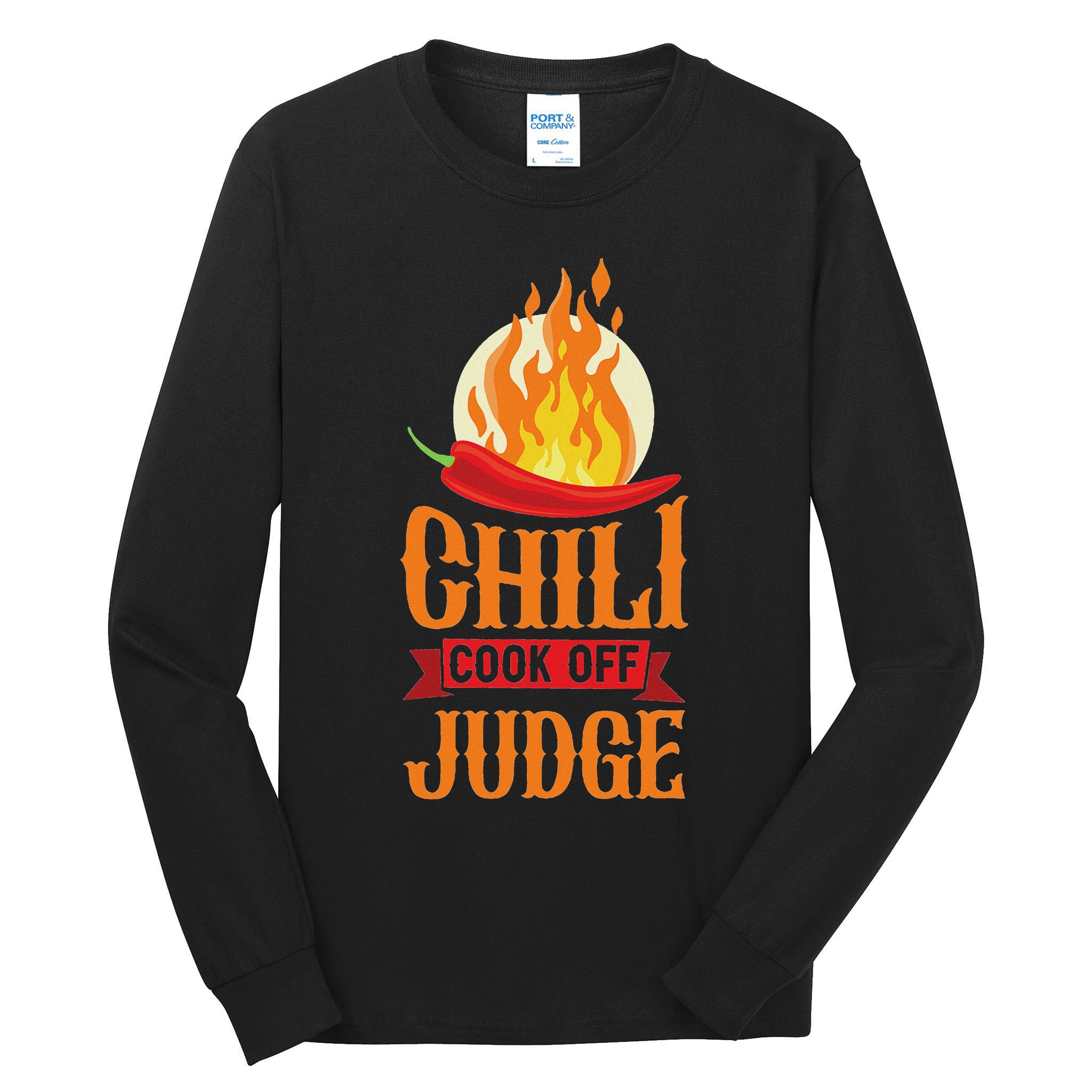 Chili Cook Off Judge Red Chili Tall Long Sleeve T-Shirt