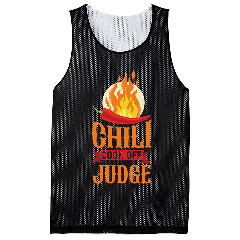 Chili Cook Off Judge Red Chili Mesh Reversible Basketball Jersey Tank
