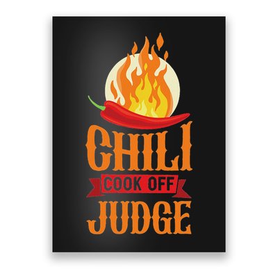 Chili Cook Off Judge Red Chili Poster