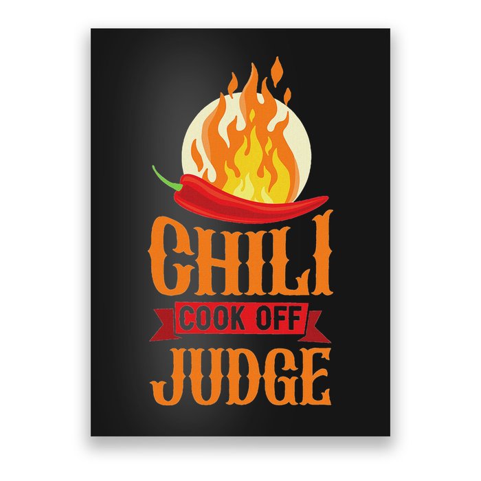 Chili Cook Off Judge Red Chili Poster