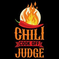 Chili Cook Off Judge Red Chili Poster