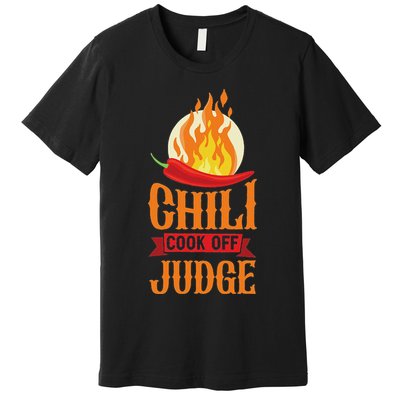 Chili Cook Off Judge Red Chili Premium T-Shirt