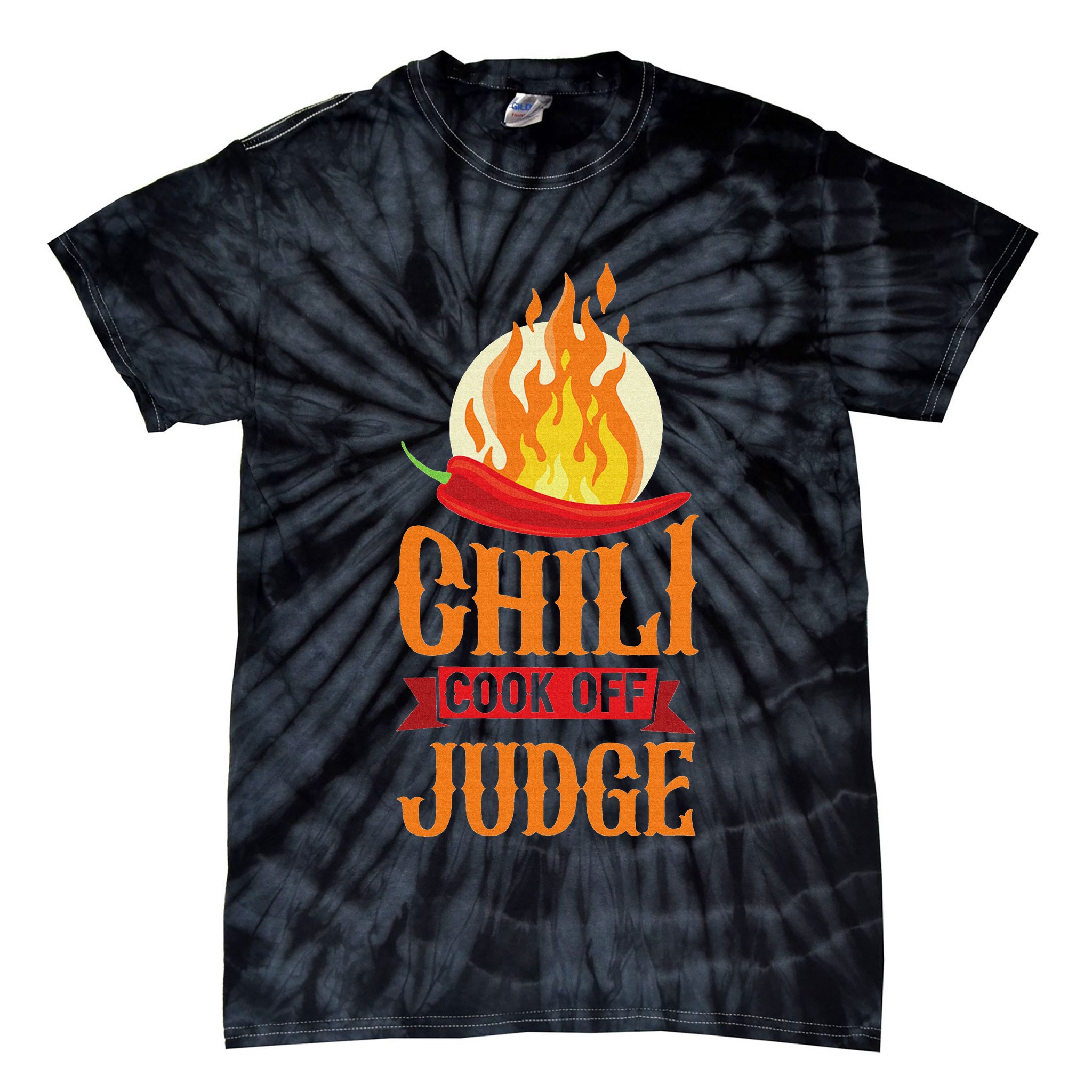Chili Cook Off Judge Red Chili Tie-Dye T-Shirt