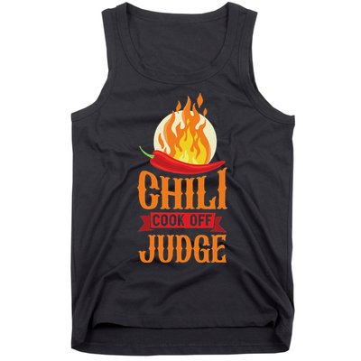 Chili Cook Off Judge Red Chili Tank Top