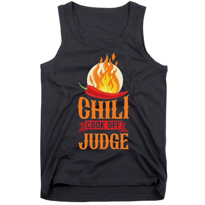 Chili Cook Off Judge Red Chili Tank Top