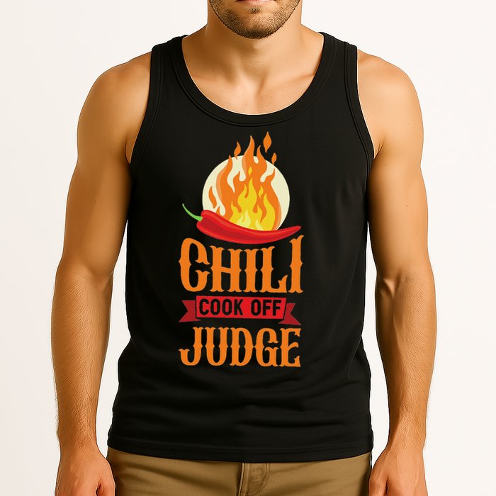 Chili Cook Off Judge Red Chili Tank Top