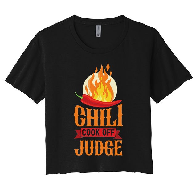 Chili Cook Off Judge Red Chili Crop Top