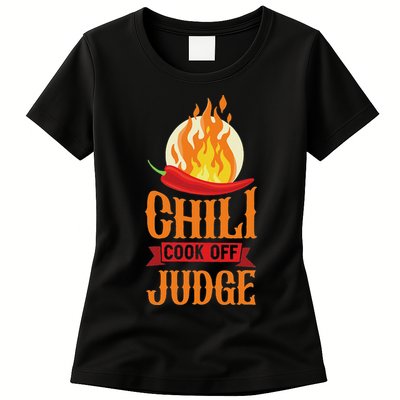 Chili Cook Off Judge Red Chili Womens T-Shirt