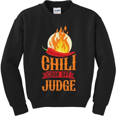 Chili Cook Off Judge Red Chili Kids Sweatshirt