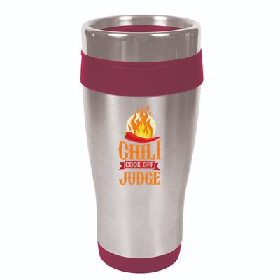 Chili Cook Off Judge Red Chili 16oz Travel Tumbler