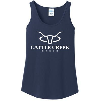 Cattle Creek Original White Logo Ladies Essential Tank