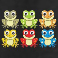 Colorful Collection Of Frogs Animal Lover Graphic Beanie
