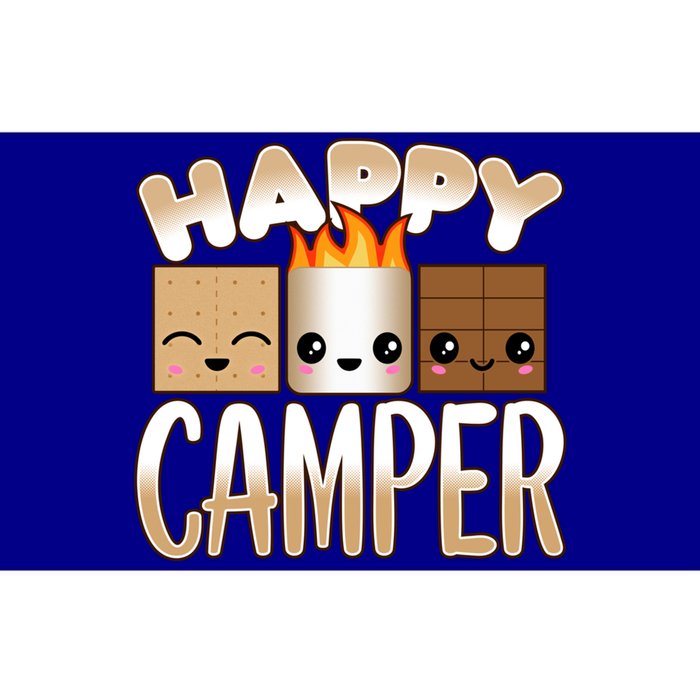 Campfire Camping Outdoor Friends Smores Happy Camper Cool Gift Bumper Sticker