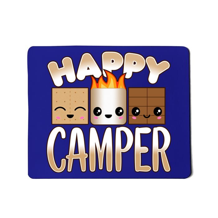 Campfire Camping Outdoor Friends Smores Happy Camper Cool Gift Mousepad